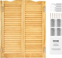 VEVOR Saloondeur Dubbele Draaideur Gebogen 907x28x1060mm Houtkleur