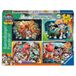 Ravensburger Kinderpuzzel - Paw Patrol 3 Dino Movie - 4 x 42 stukjes