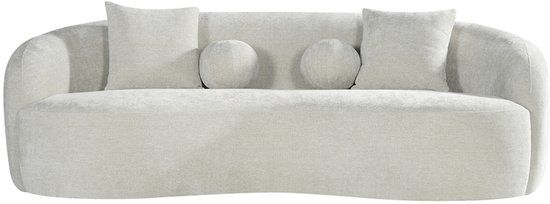 LABEL51 Novo Bank - Naturel - Chenille - 3-Zits