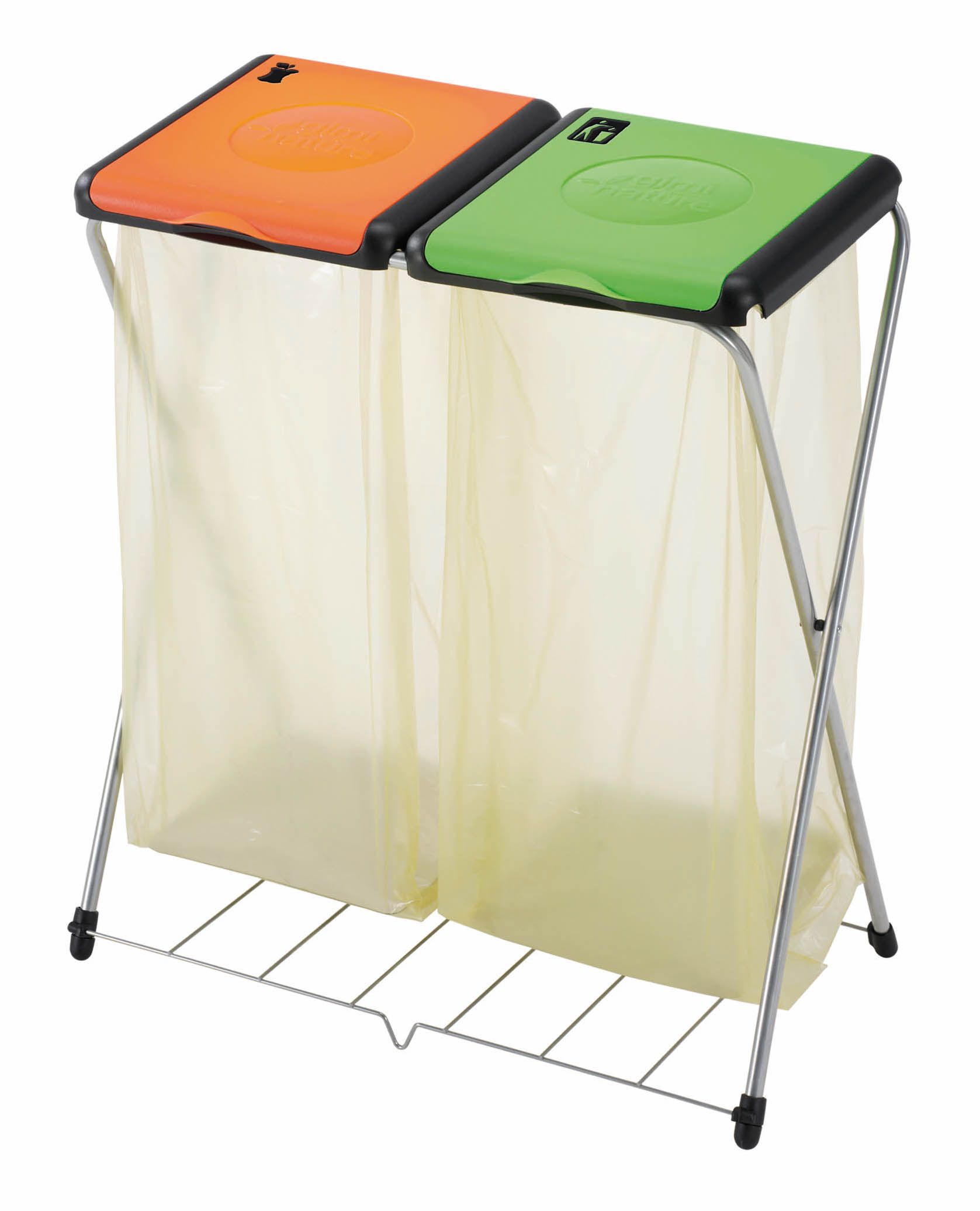 Vileda Nature Plus 2 - Afvalcontainer - Groen/Oranje