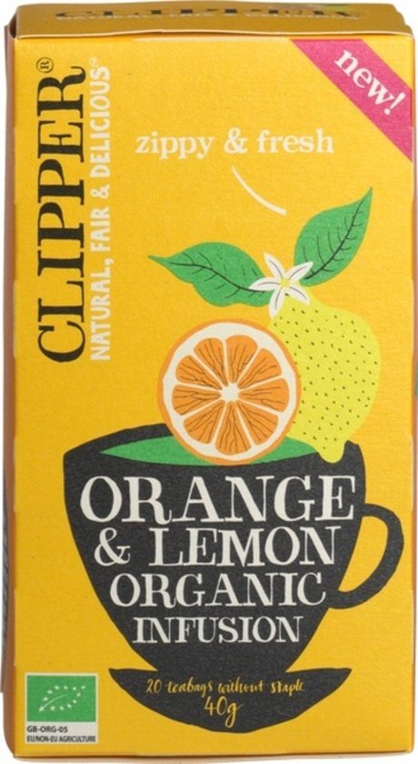 Clipper Orange &amp; lemon infusion 20 zakjes