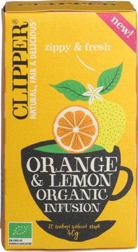 Clipper Orange & lemon infusion 20 zakjes