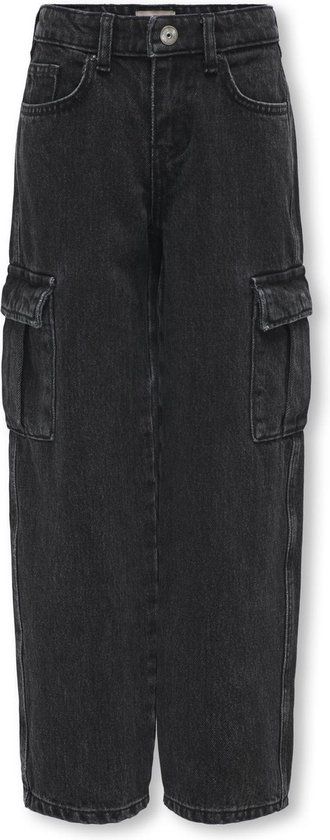 ONLY Kids Only Jeans Kogharmony Wide Crgo Carrot Azg659 15326871 Washed Black Dames Maat - W158
