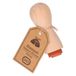Tampon encreur, bois de hêtre, papillon, Ø 2 cm