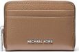 Michael Kors Jet Set Small Zip Around Coin Card Case Bruin Cuir Dames Adultes Automne/Hiver