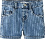 NAME IT Meisjes Nmfsalli Slim Dnm Shorts 3555-On Noos Denim Blue