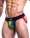 Jockstr4P C4M JOCKSTR4P - Stripe - Pride - Zwart/Veelkleurig - Maat M
