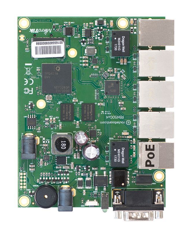 MikroTik RB450Gx4 - Bedrade Router - Groen