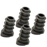 Wagner QuickClick® kunststof glijders, meubelglijders, stoelglijders, set van 4, basis zwart, om in te steken, 4x basis, SMART, kunststof, diameter 16/20 x 3/9/25 mm, helling 18 graden, made in DE
