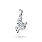 Thomas Sabo CC1267-051-14 Charm-hanger Zilver Wit Zirkonia Unisex