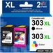 HP 303XL Multipack cartouches d'encre, noir et couleur, 2 pièces, convient pour HP Envy Photo