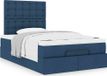 Maison Exclusive - Cadre de lit ottoman avec matelas, bleu, 120x190 cm, textile