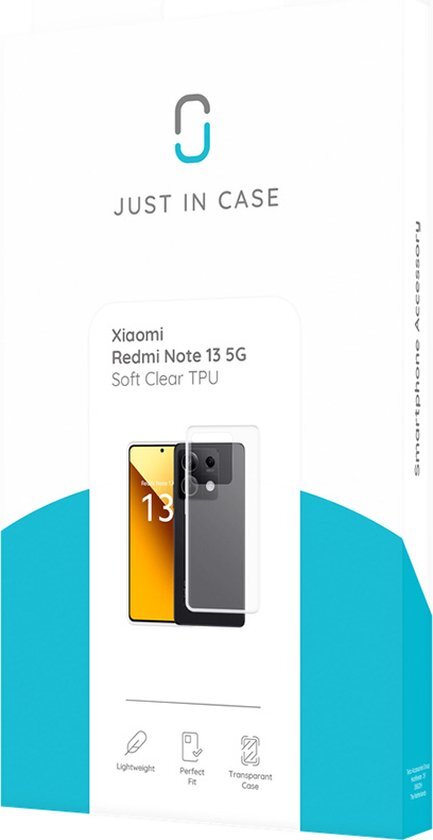 Xiaomi Redmi Note 13 5G TPU Case hoesje - Just in Case - Effen Transparant - TPU (Zacht)