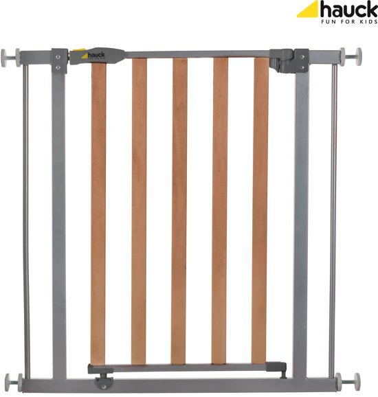 hauck Wood Lock Safety Gate Traphekje 75 81 cm Silver