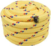 vidaXL Boottouw 4 mm 10 m Geel