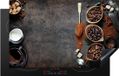 Merkloos KitchenYeah® Inductie beschermer 83x51.5 cm - Koffiebonen - Inductie kookplaat accessoire