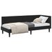 vidaXL Hoek Bed Frame Zwart 80 x 200 cm Fluweel
