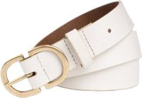 Legend Dames - Leren riem - Wit - 80cm