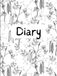 Dear Diary... 400-Page Lined Journal for Daily Reflections, Writing, and Personal Thoughts | Thick Blank Notebook (Black and White Interior)