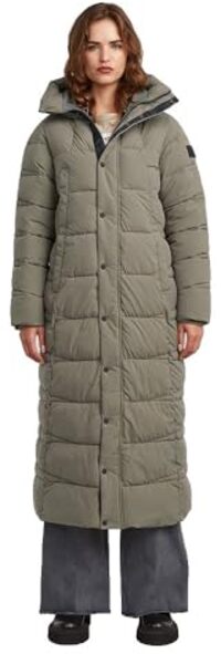 G-STAR RAW Whistler Long Puffer Women's Jacket - Turf - Size S - 2025 Autumn/Winter
