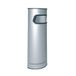OFITURIA® Asbak voor buiten, metaal, 18 l, zilverkleurig, bovenste dienblad, zwart