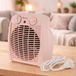 Mimotec Pink Comfort Elektrische verwarming, 2000 W, draagbare vloerverwarming, dubbel vermogen 1000/2000 W, geluidsarm < 53 dB, IP20, voor ruimtes tot 20 m131
