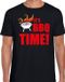 Bellatio Decorations Its bbq time t-shirt zwart - barbecue cadeau shirt voor heren - verjaardag / vaderdag kado L