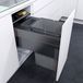 VAUTH-SAGEL Envi Space XX Pro Inbouw-afvalbak met frontverbinding, vuilnisemmer KB 400 mm keuken met demping en zelfsluitend, container met 35 liter, kunststof/staal, lavagrijs