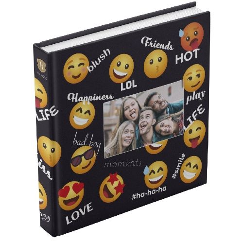 Henzo fotoalbum 100 blz. Black Emoji 30x30