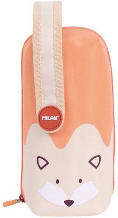 Milan Animals School Pencil Case Orange 22.5 x 11.5 x 11 cm