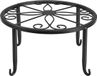 Shenzhen Haorui Industrial Technology Co., Ltd. Support de plantes en fer à une seule couche - Étagère pour pot de fleurs - Noir - Debout - Salon - Balcon