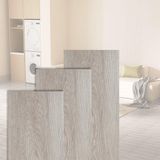 Merkloos / Sans marque Wit Eiken PVC laminaat zelfklevend set (7 Stuks, 1m²) Waterdicht & Anti - Ritsel voor Keuken, Woonkamer en Balkon