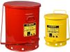 JUSTRITE Vlamdovende Afvalbak Metaal - ROOD 34 liter
