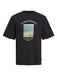 JACK & JONES Shirt beige / lichtblauw / zwart / wit