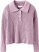 NAME IT - NKFNIA LS LOOSE POLO KNIT LNOOS - Meisjes - Truien - Maat 134/140 - Polyester - Winsome Orchid