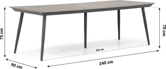 Lifestyle Garden Furniture Lifestyle Matale dining tuintafel 240 x 92 cm