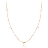 Cilla Jewels ketting Letter V Rosegoud Verguld