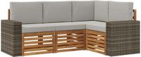 vidaXL - Buiten - bank - set - 4 - st - Polyester