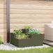 Maison Exclusive - Pot de fleurs d'extérieur vert olive 80 x 80 x 48 cm en acier