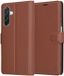 Techsuit Hoesje geschikt voor Samsung Galaxy A26 - Leather Folio Book Wallet Case - Brun