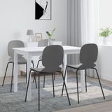 Prolenta Maison Exclusive Eettafel, wit, 114x71x75 cm, massief rubberhout