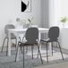 Prolenta Maison Exclusive Eettafel, wit, 114x71x75 cm, massief rubberhout