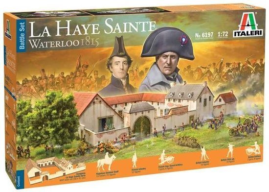 Italeri Waterloo La Haye Sainte, 6197S, 1:72, getrouwe replica, modelbouw, knutselen, hobby, lijmen, plastic bouwpakket, monteren, meerkleurig