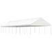 VidaXL Tonnelle avec toit 17,84x5,88x3,75 m polyéthylène blanc