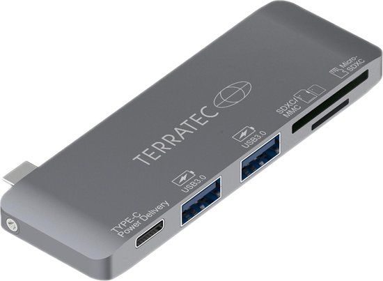 Terratec CONNECT C7 USB-C dockingstation - Grijs