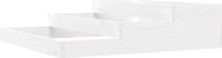 vidaXL Plantenbak 107x107x27 cm massief grenenhout wit