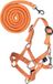 HKM Hobby Horsing Basic Hoofdstel en leidlijn Oranje One Size