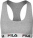 Fila Woman Bra Elastic Band Dames Ondergoed M Grijs