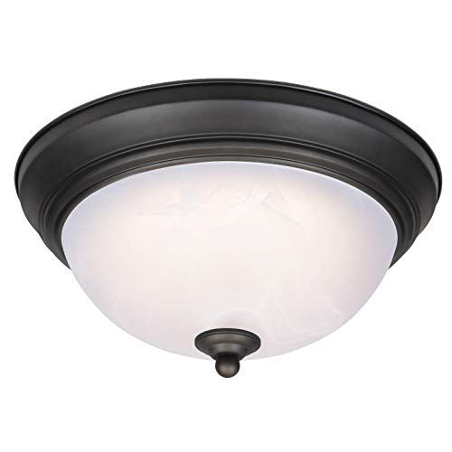 Westinghouse Lighting 64006 LED Plafondlamp - 28 cm - Geolied brons