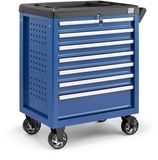 Merkloos / Sans marque HBM Gereedschapswagen 7 laden, model 2, blauw